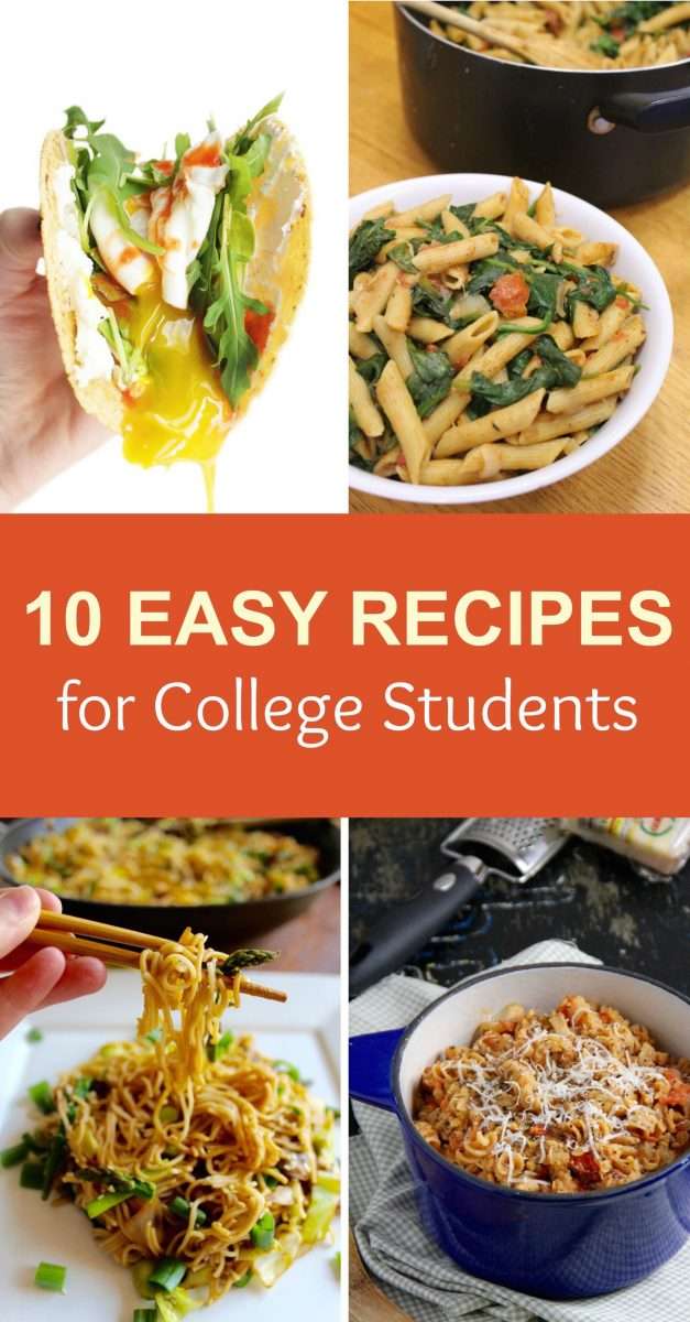 10 quick, cheap, and easy recipes for college students. #quick #cheap # ...