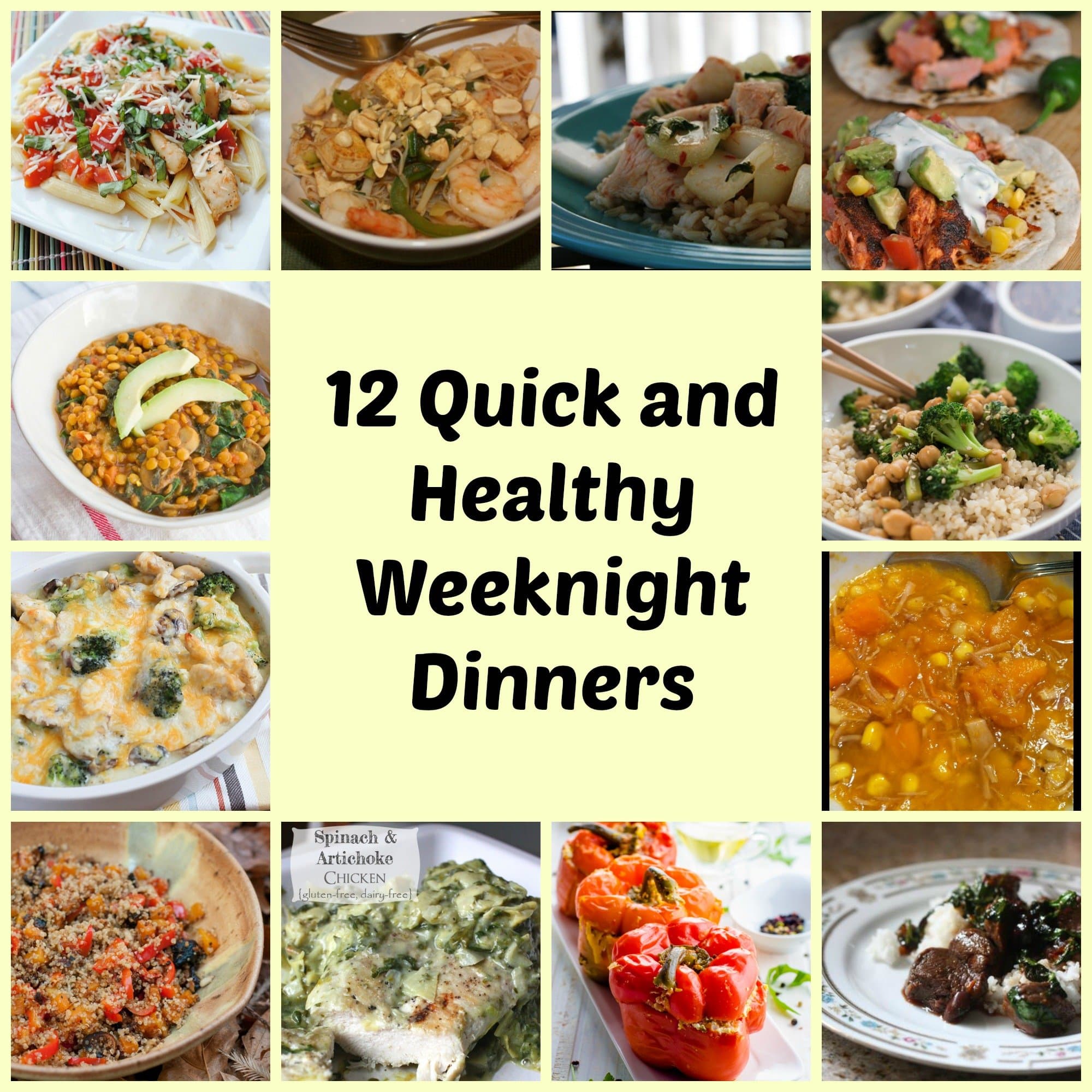 12 Easy weeknight meals + training plans