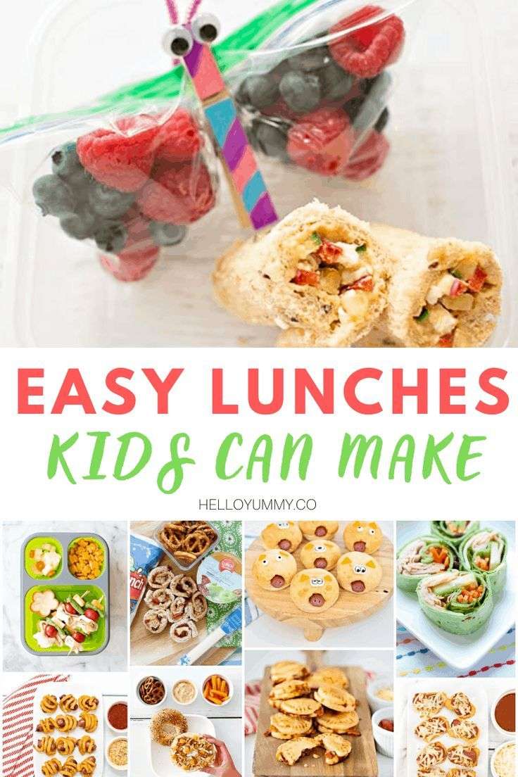 15 Easy Lunches Kids Can Make