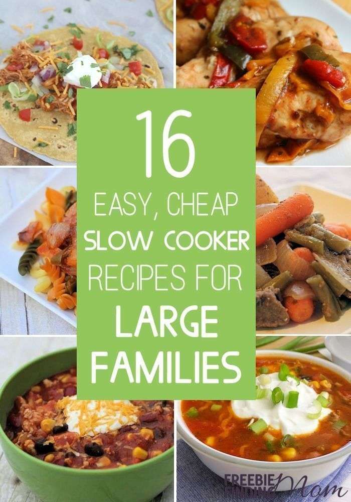 16 Easy, Cheap Slow Cooker Recipes For Large Families ...