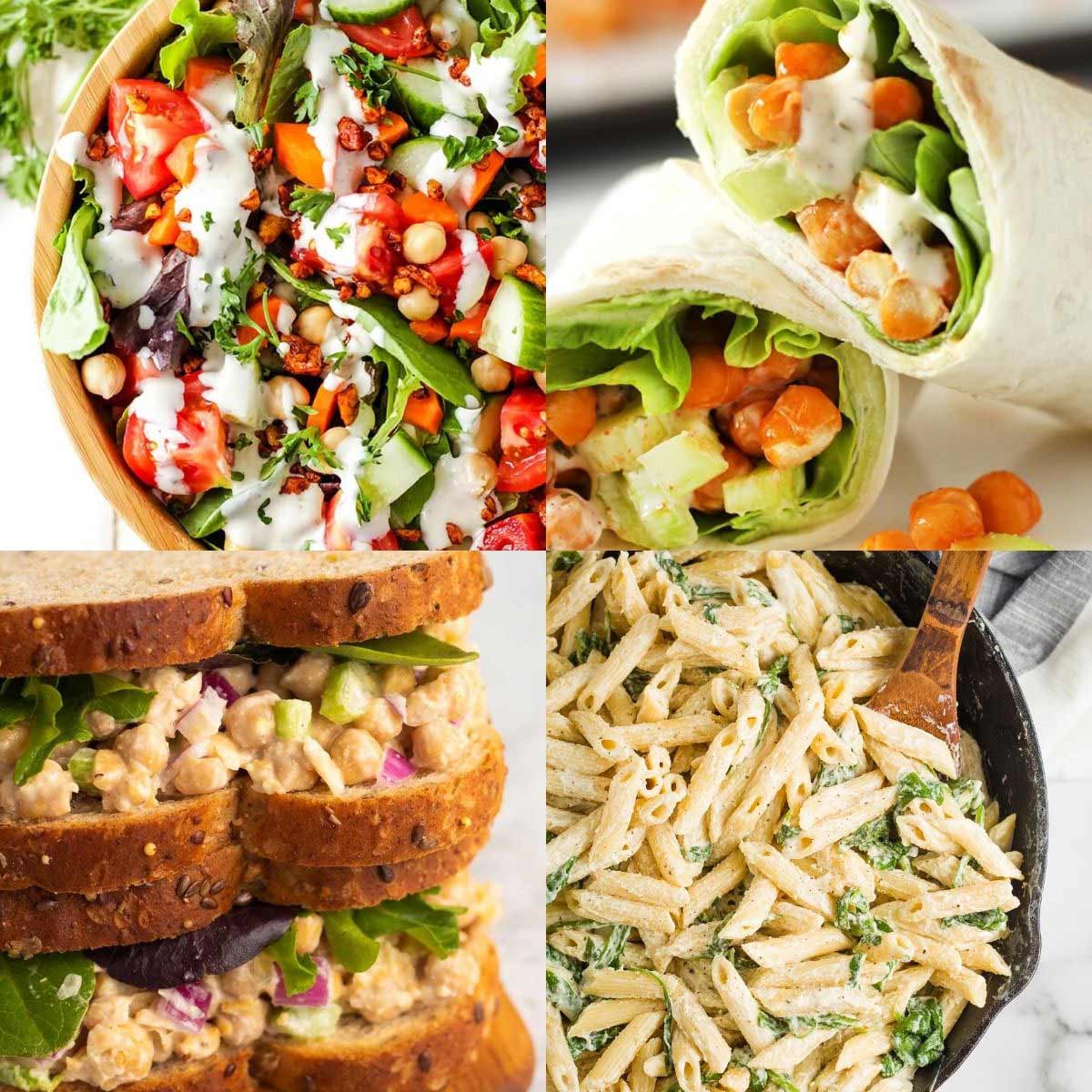 16 Easy Vegan Lunch Ideas You Can make in 15 Minutes or Less