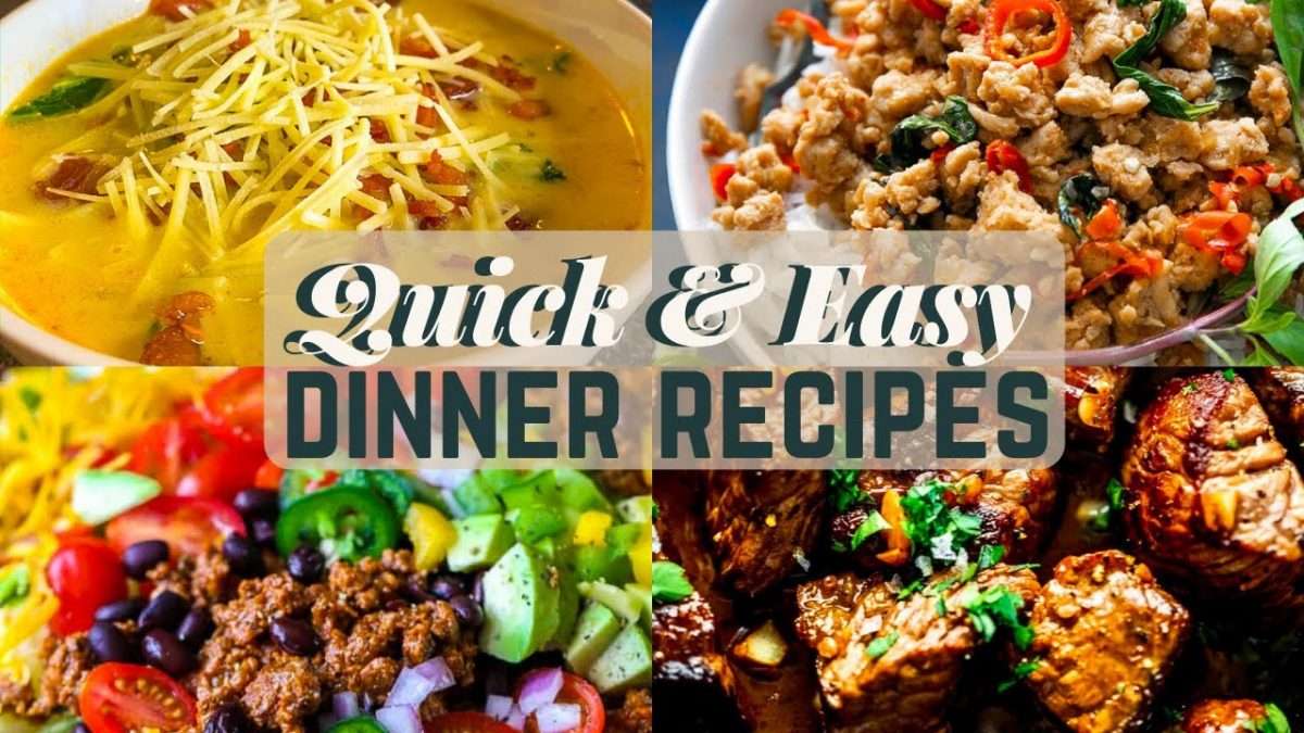 4 QUICK &  EASY INSTANT POT DINNERS