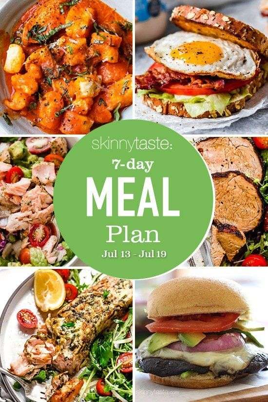 7 Day Healthy Meal Plan (July 13