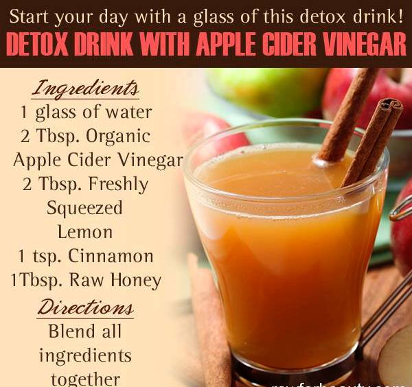 APPLE CIDER VINEGAR DETOX DRINK FOR WEIGHT LOSS AND TO LOSE BELLY FAT
