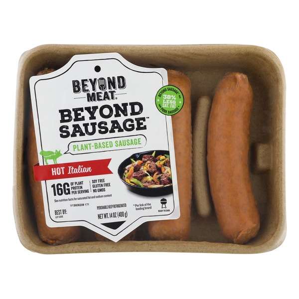 Beyond Meat Beyond Sausage Hot Italian (14.0 oz) from Whole Foods ...