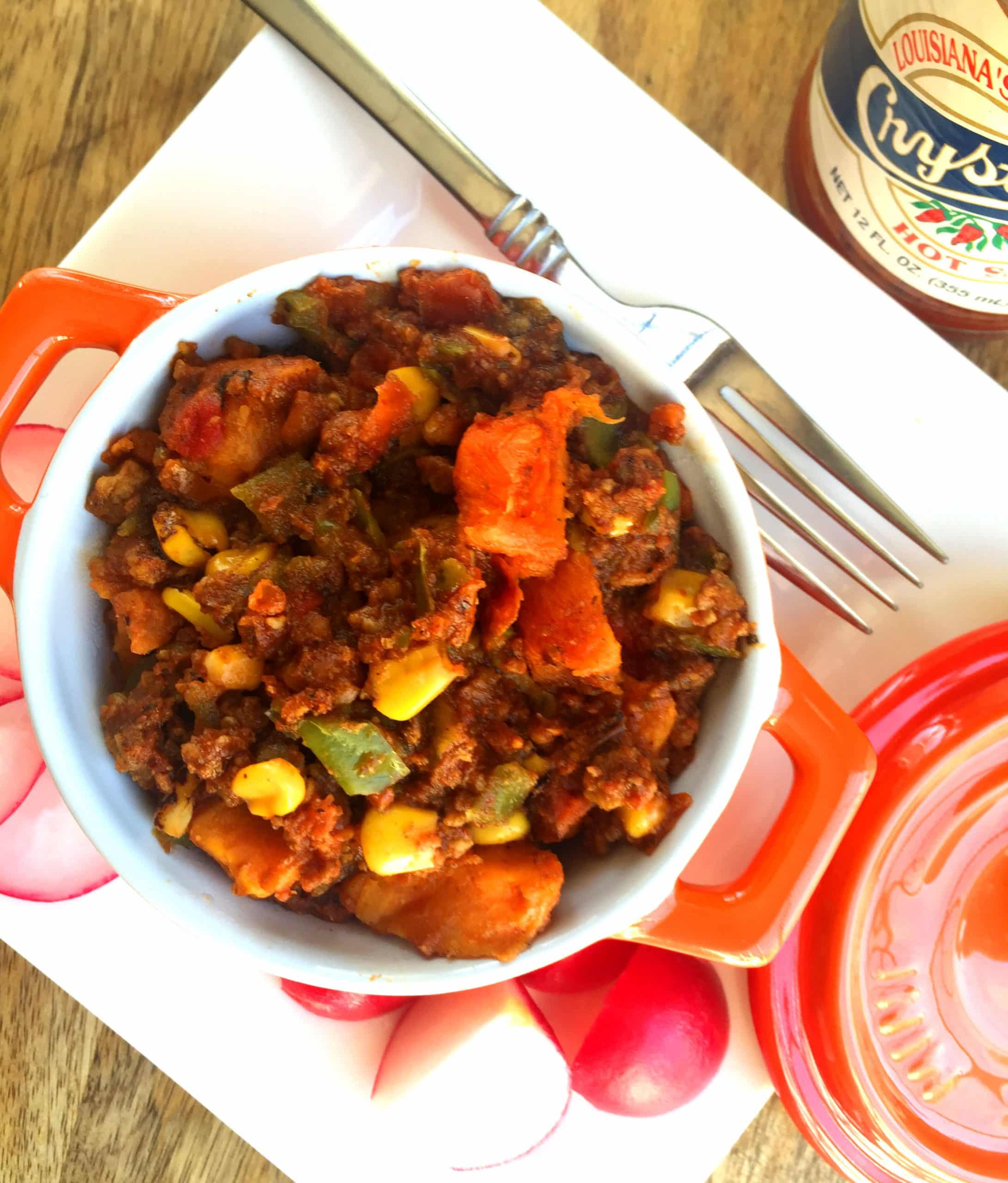 Beyond Meat Vegetarian Roasted Sweet Potato Chili with Beyond Beef ...