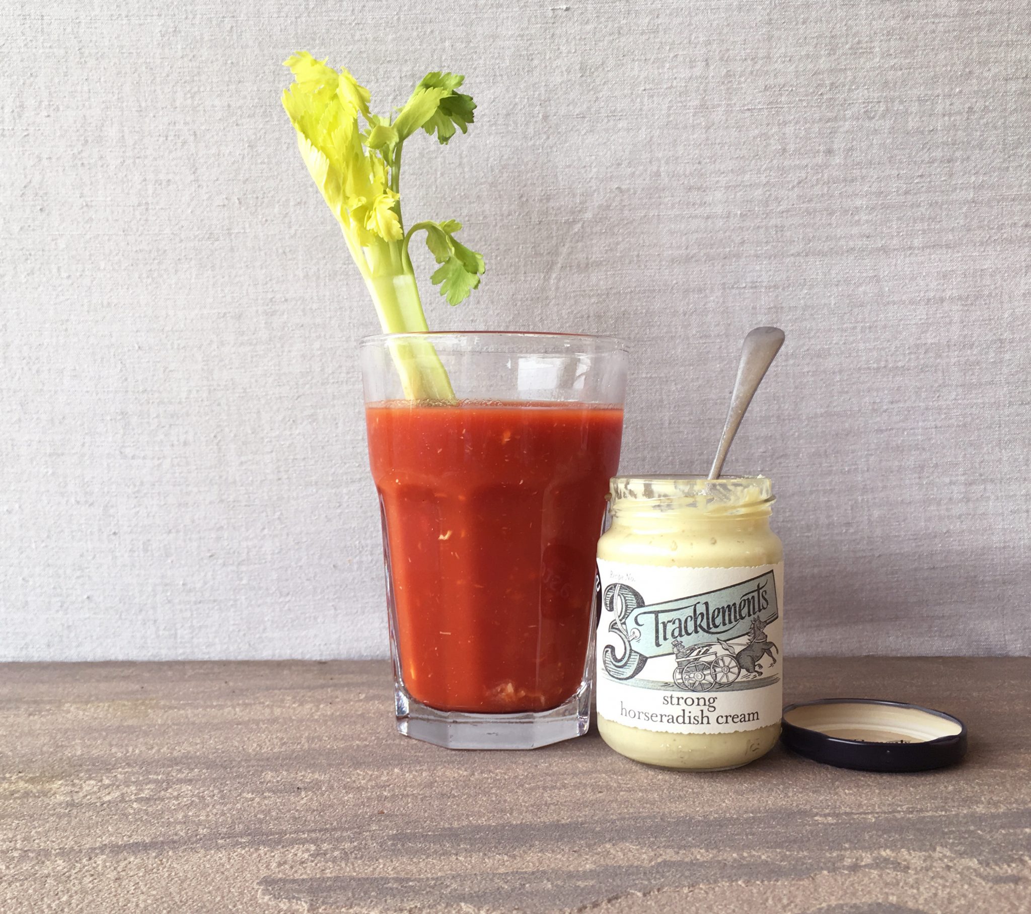Bloody Mary with Strong Horseradish Cream
