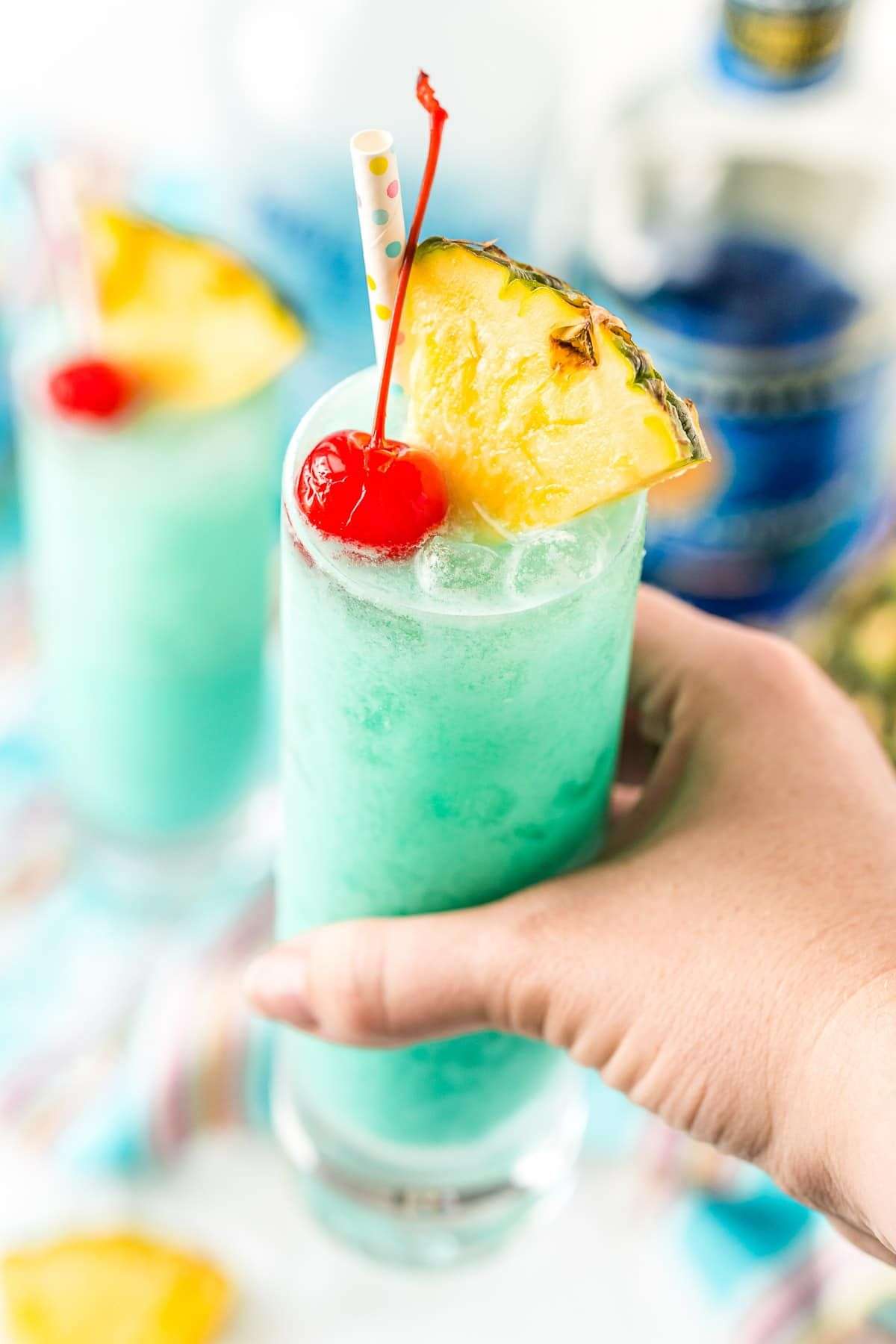 Blue Hawaiian Cocktail is a tropical drink recipe made ...