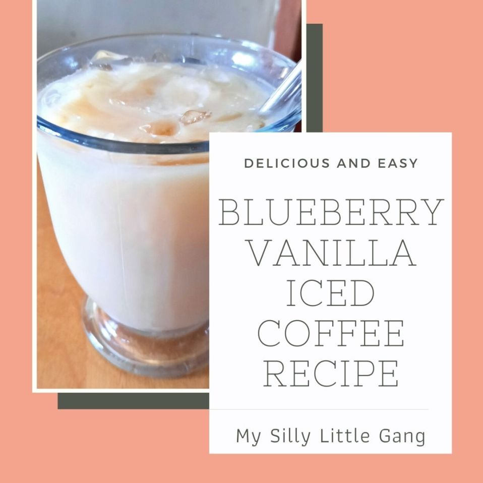 Blueberry Vanilla Iced Coffee Recipe @tworiversco #MySillyLittleGang ...