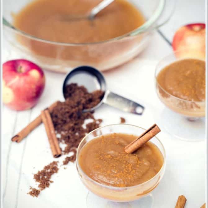 Brown Sugar and Cinnamon Homemade Applesauce Recipe