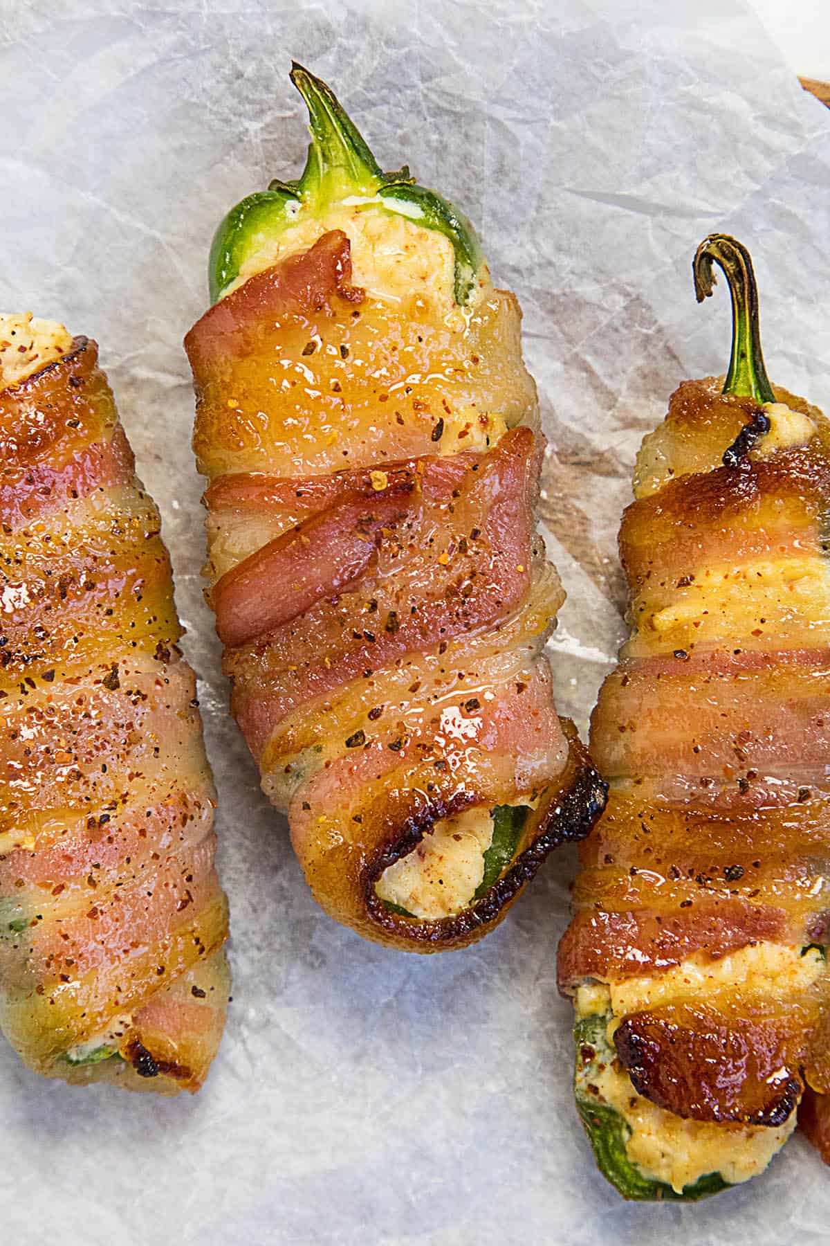 Candied Bacon Wrapped Jalapeno Poppers