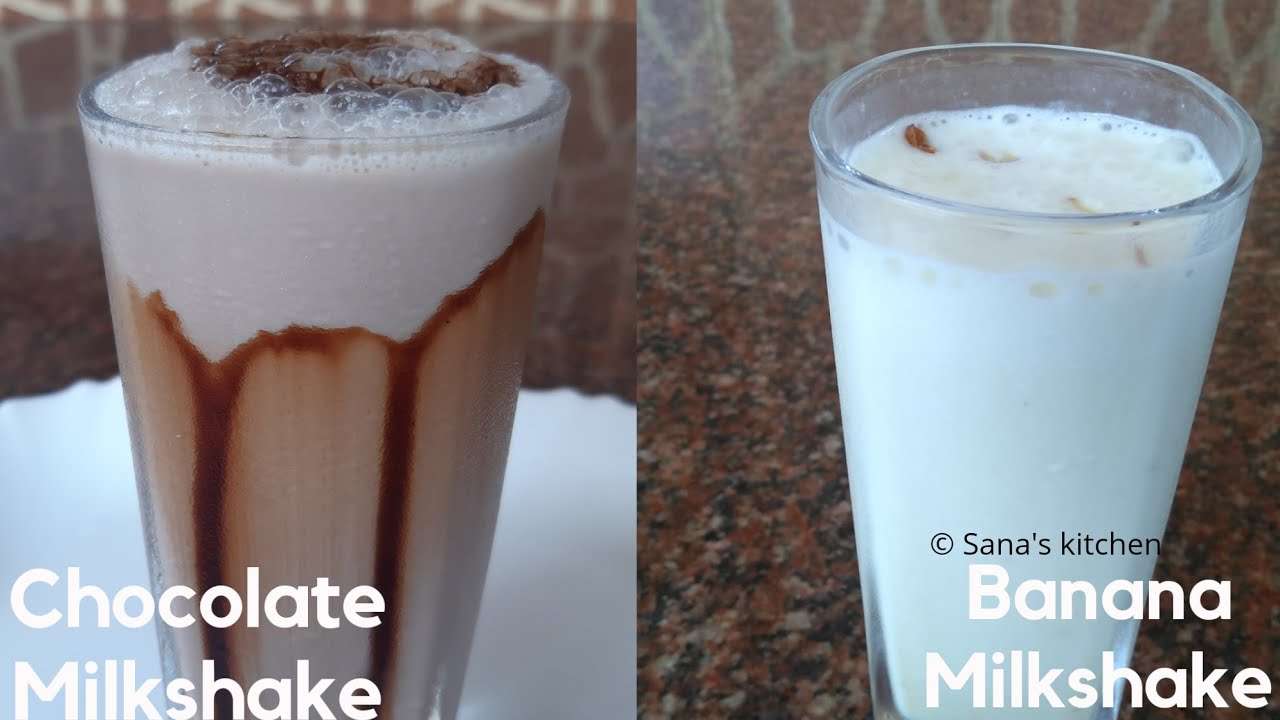 Chocolate Milkshake / Banana Milkshake / with &  without ...