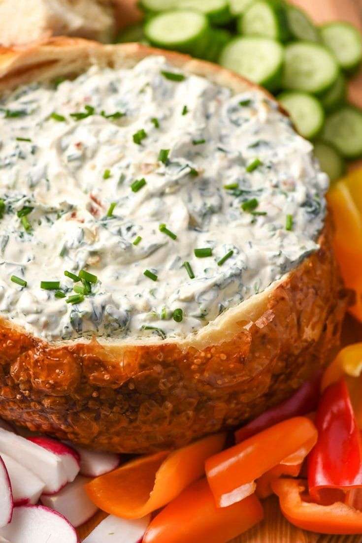 Classic Cold Spinach Dip is an easy make ahead appetizer that