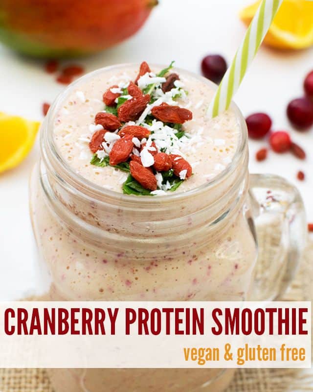 Cranberry Protein Smoothie [vegan] [gluten free]