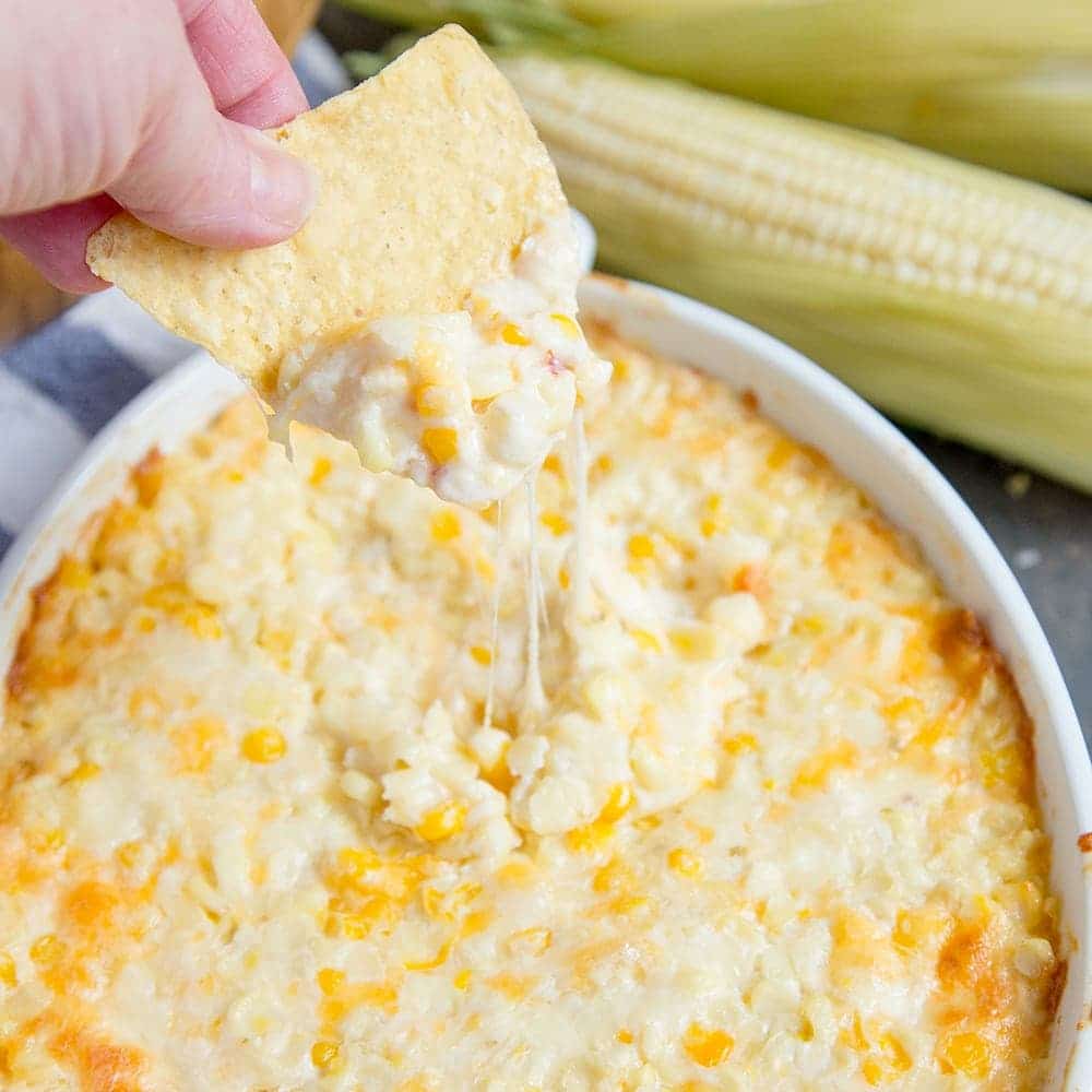 Creamy, Cheesy Hot Corn Dip