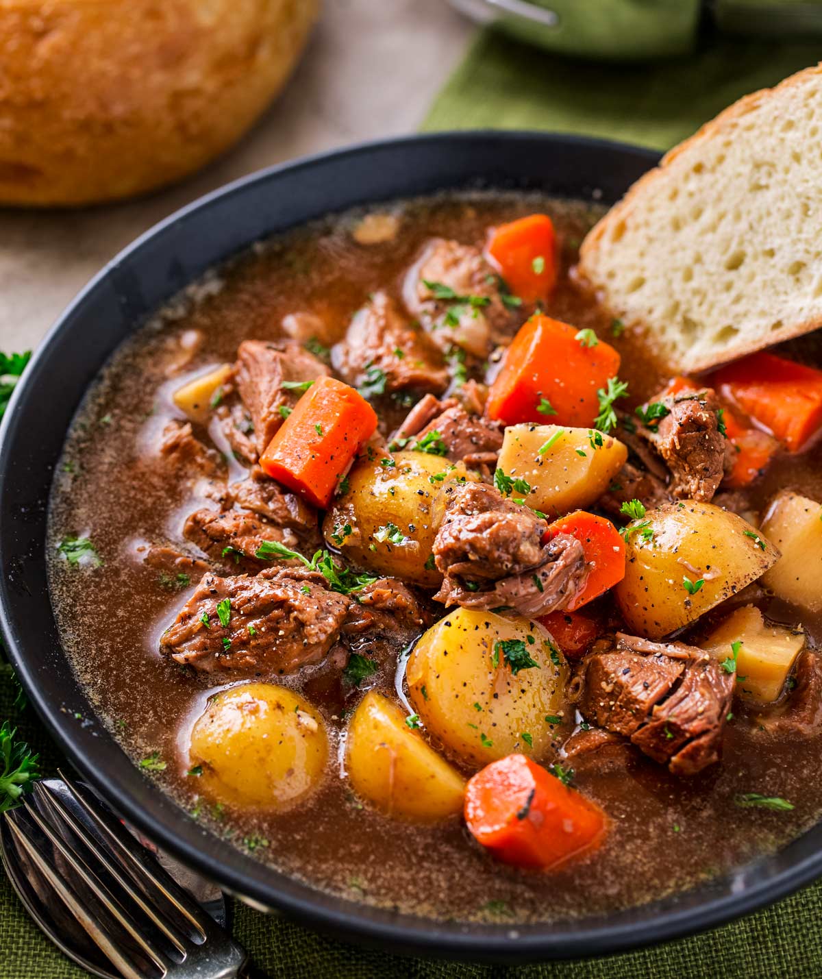 Crockpot Beef Stew (with Beer and Horseradish)