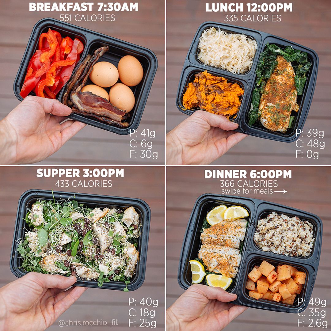 daily meal prep 1685 calories swipe right for details low carb
