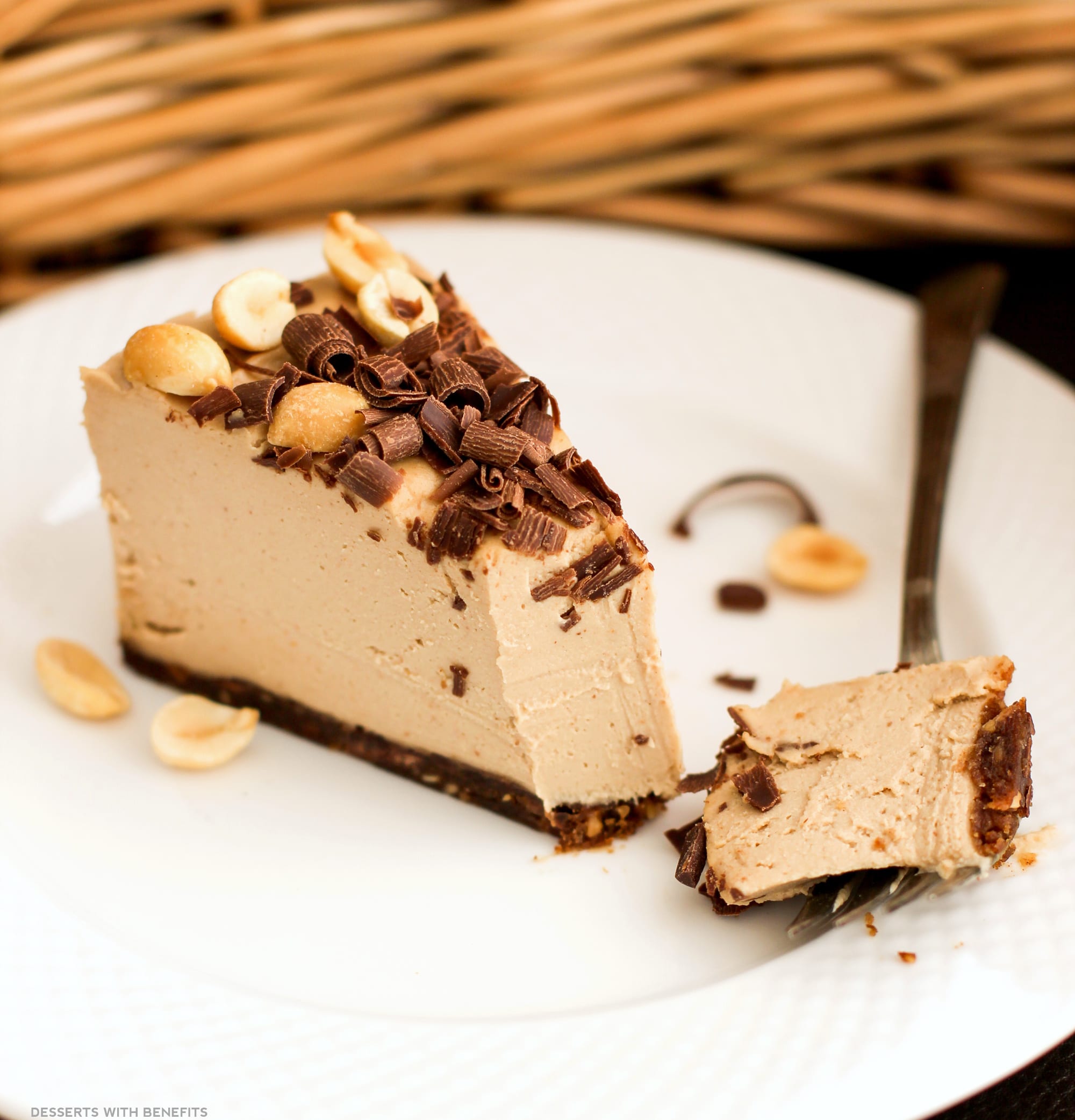 Desserts With Benefits Healthy Chocolate Peanut Butter Raw Cheesecake ...