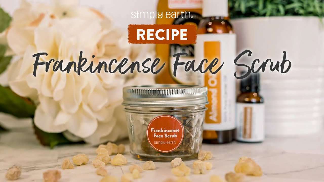 DIY Frankincense Essential Oil Face Scrub Recipe