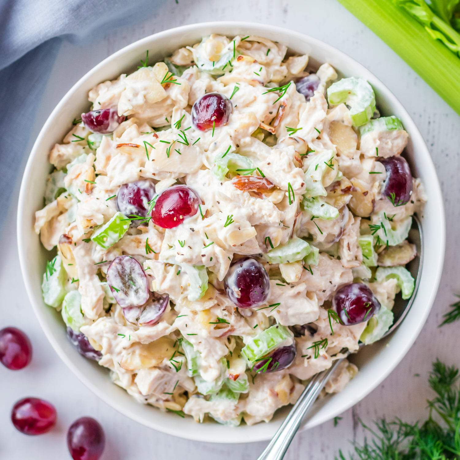 Easy Chicken Salad {CLASSIC Recipe} Ready in 10 Minutes!