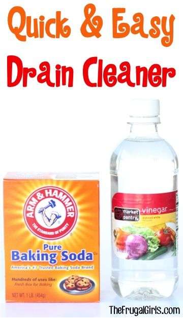 Easy Drain Cleaner Trick! ~ from TheFrugalGirls.com ~ go ...