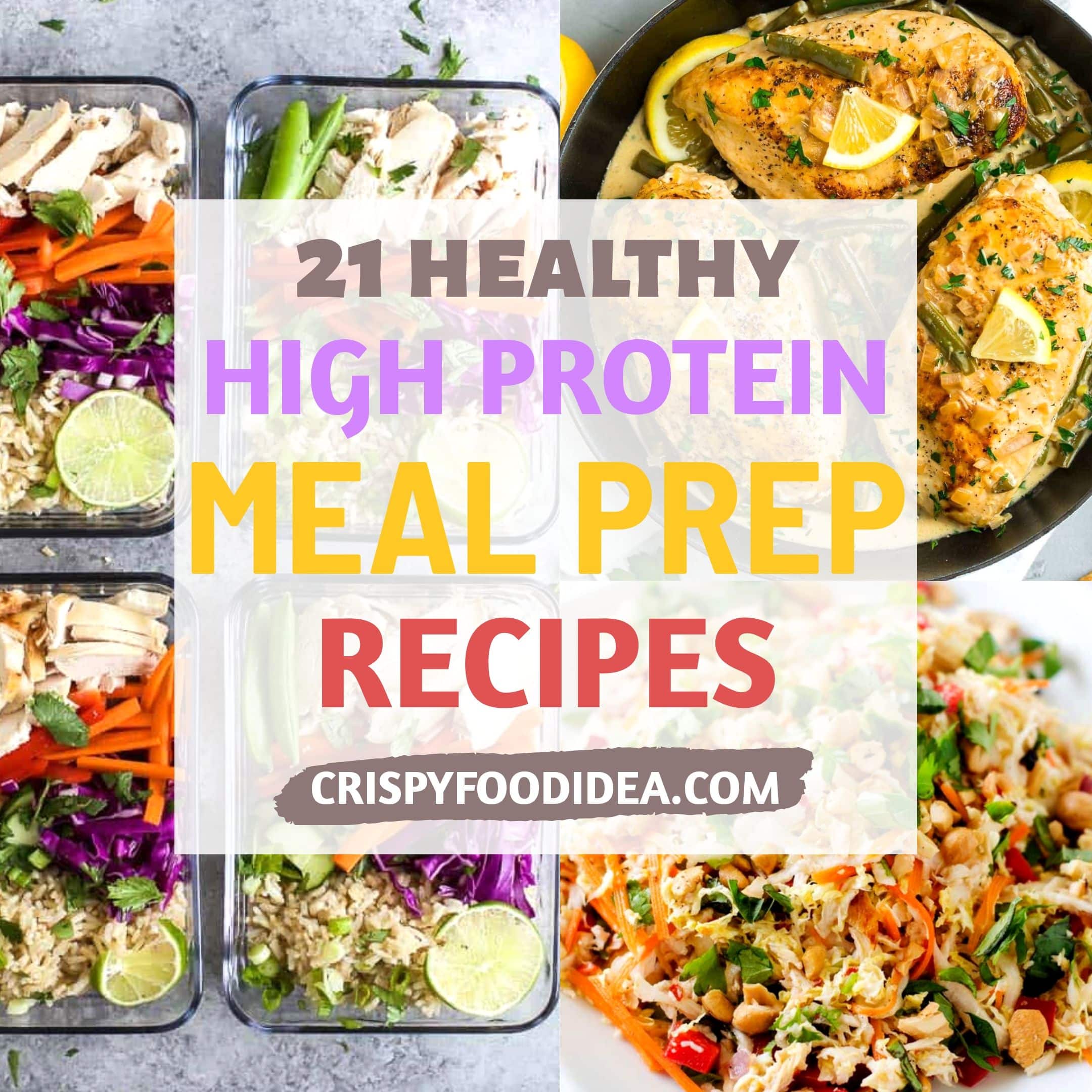 Easy High Protein Meal Prep Recipes That