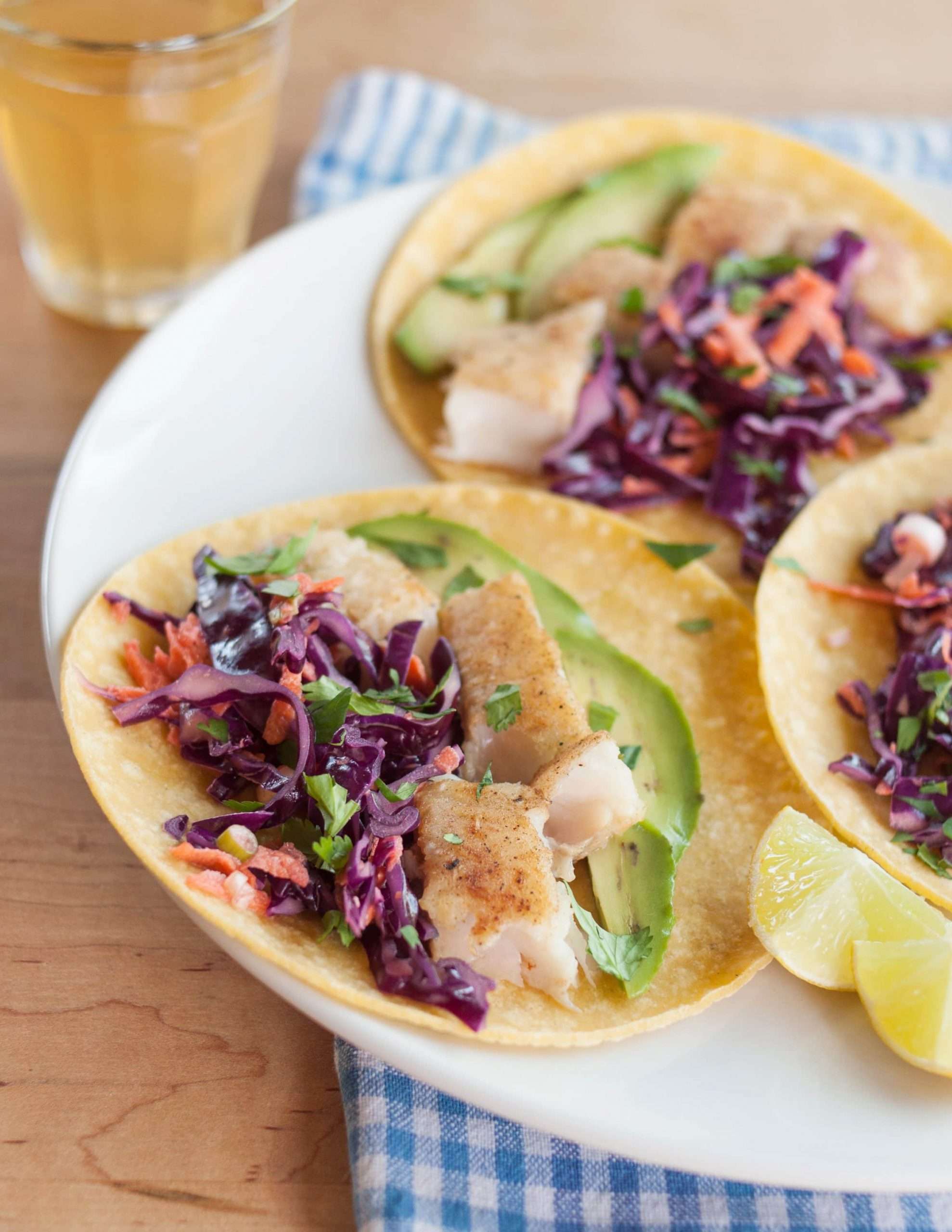 Fish Tacos with Cabbage Slaw