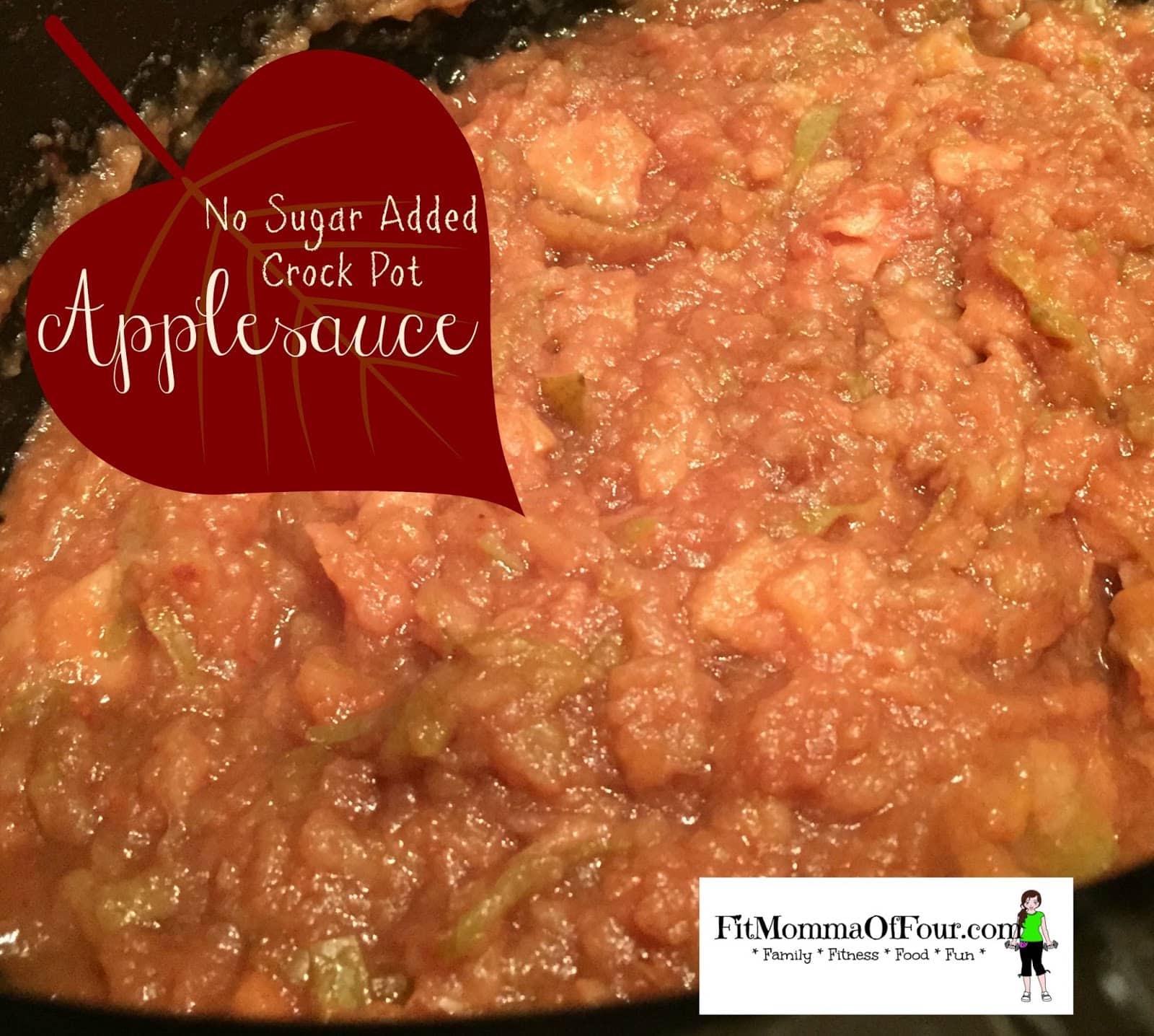 Fit Momma of Four: No Sugar Added Crock Pot Applesauce