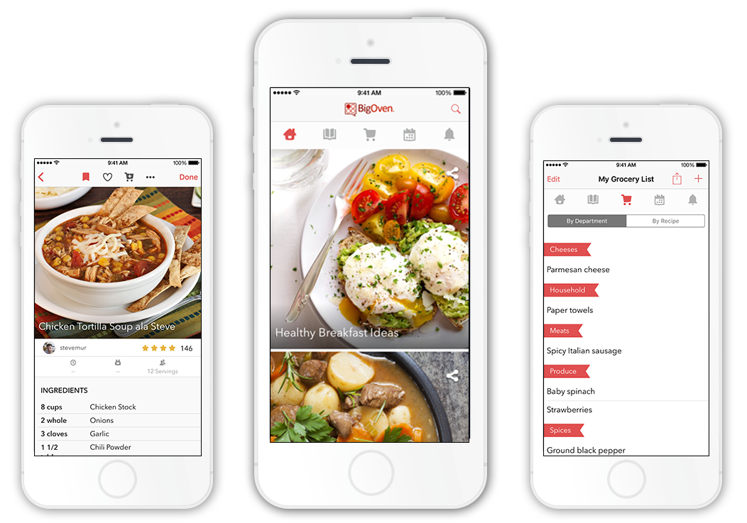 Free Recipe, Grocery List and Meal Planning Apps