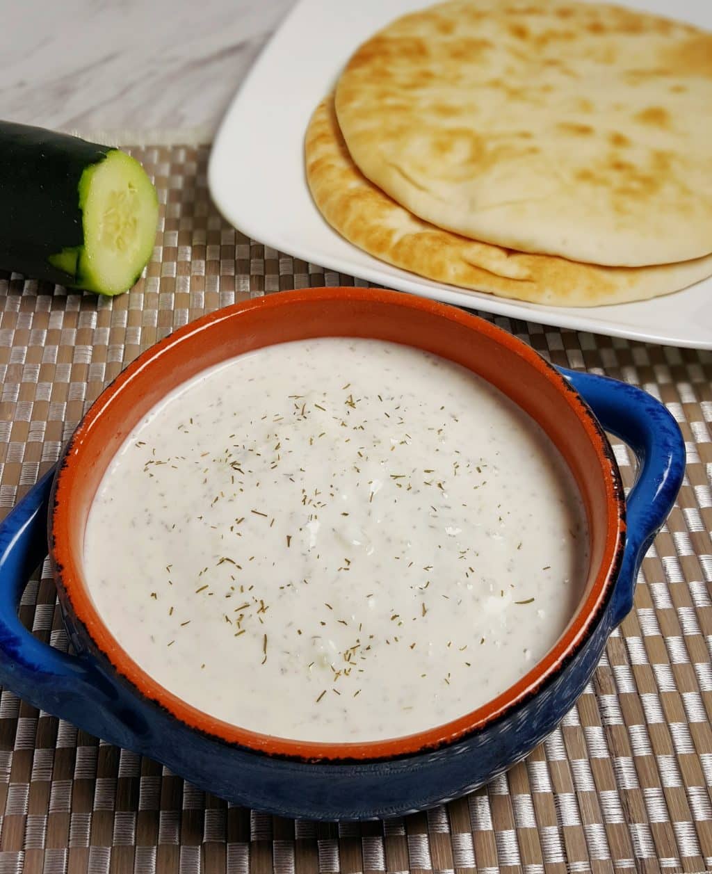 Greek Tzatziki Sauce Recipe {Garlic Cucumber Yogurt Dip}