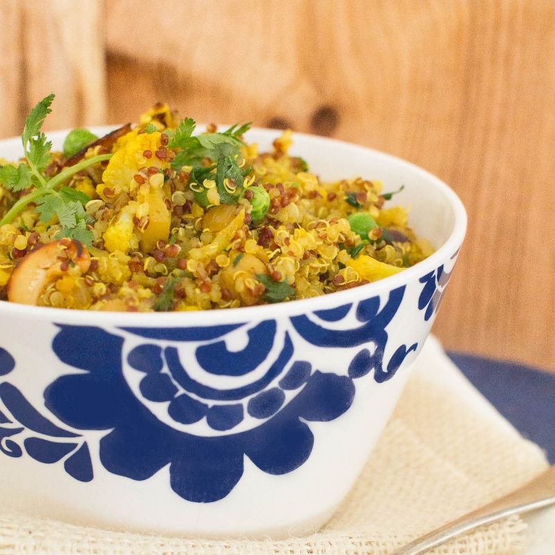 Healthy and Easy, Indian Spiced Quinoa by Indiaphile