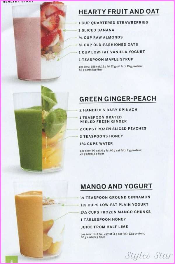 Healthy Fruit Smoothie Recipes To Lose Weight