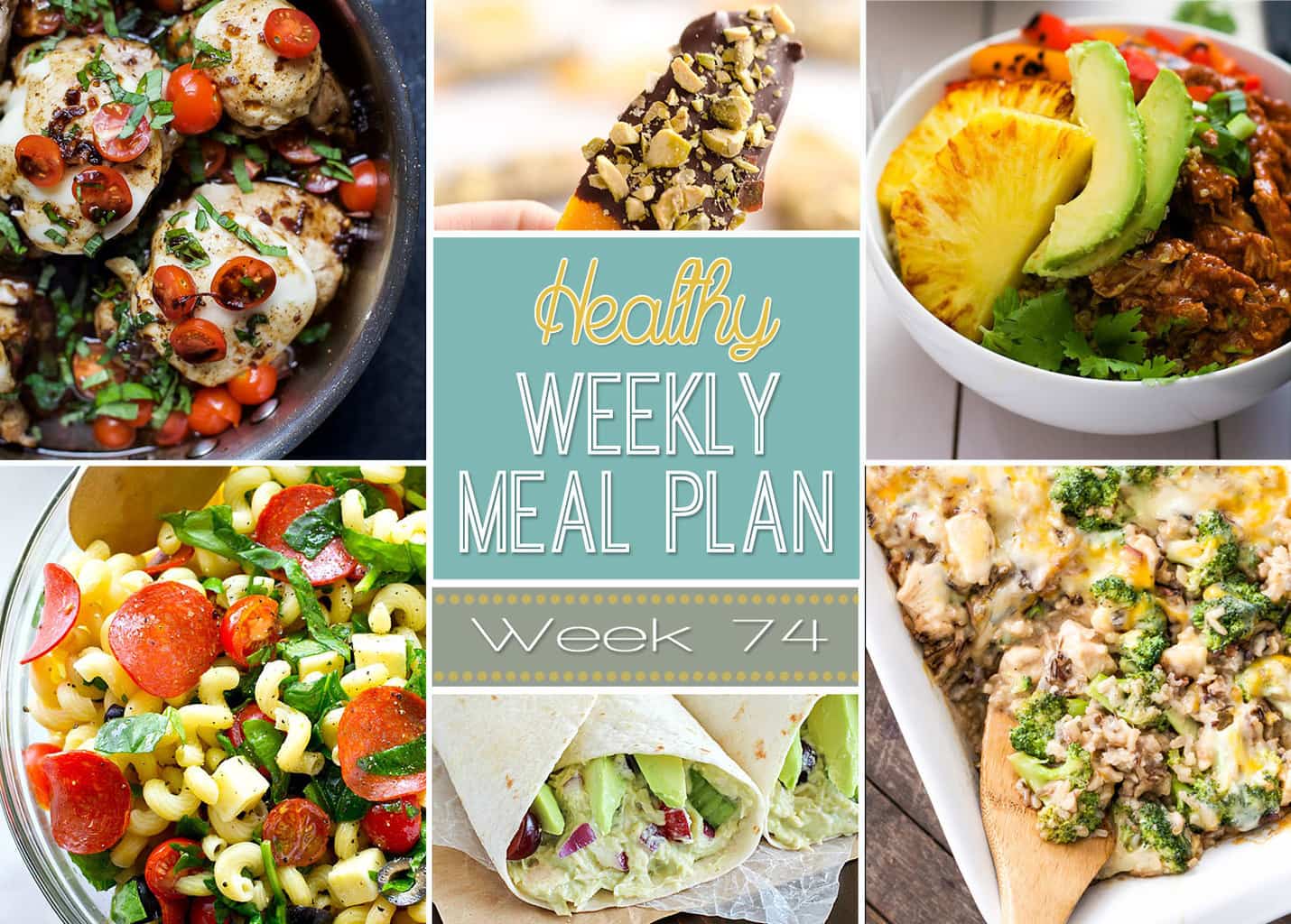 Healthy Weekly Meal Plan #74