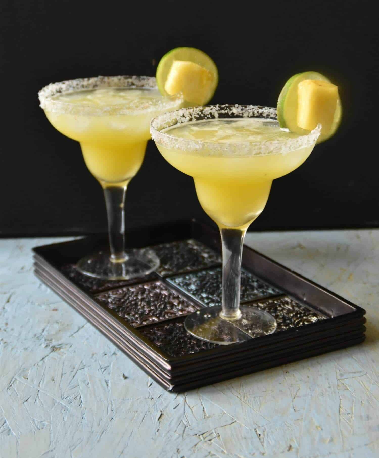 Here is the delicious no sugar added pineapple margarita with fresh ...