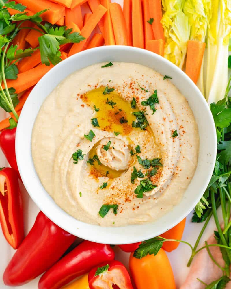 Hummus Without Tahini (Easy Recipe!)  A Couple Cooks