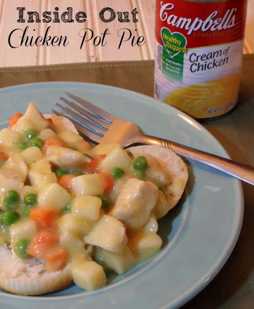Inside Out Chicken Pot Pie Recipe to Support Campbell