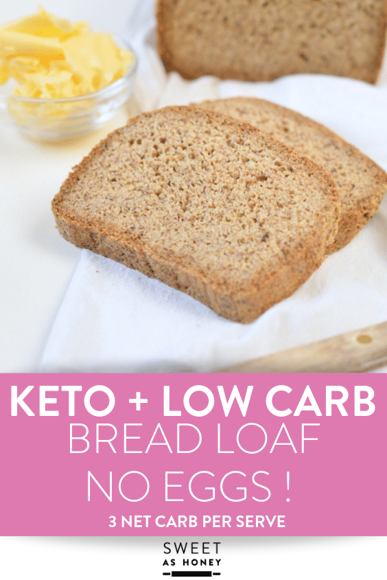 KETO BREAD LOAF NO EGGS Low Carb with coconut flour ...