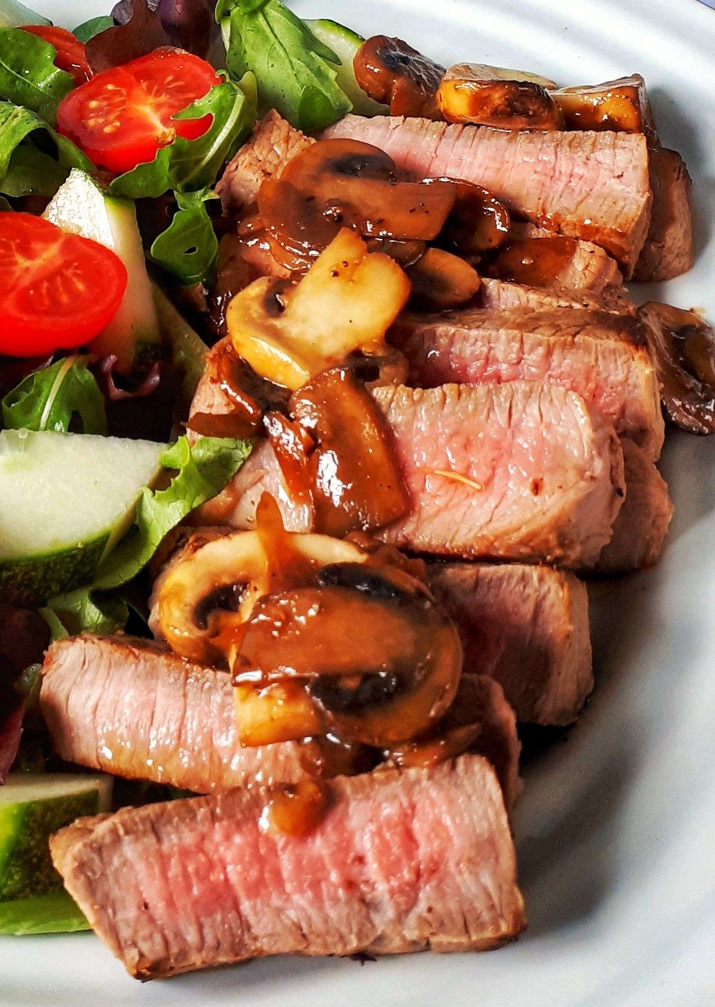 Keto &  Easy Grilled Steak Recipe with Mushrooms Gravy
