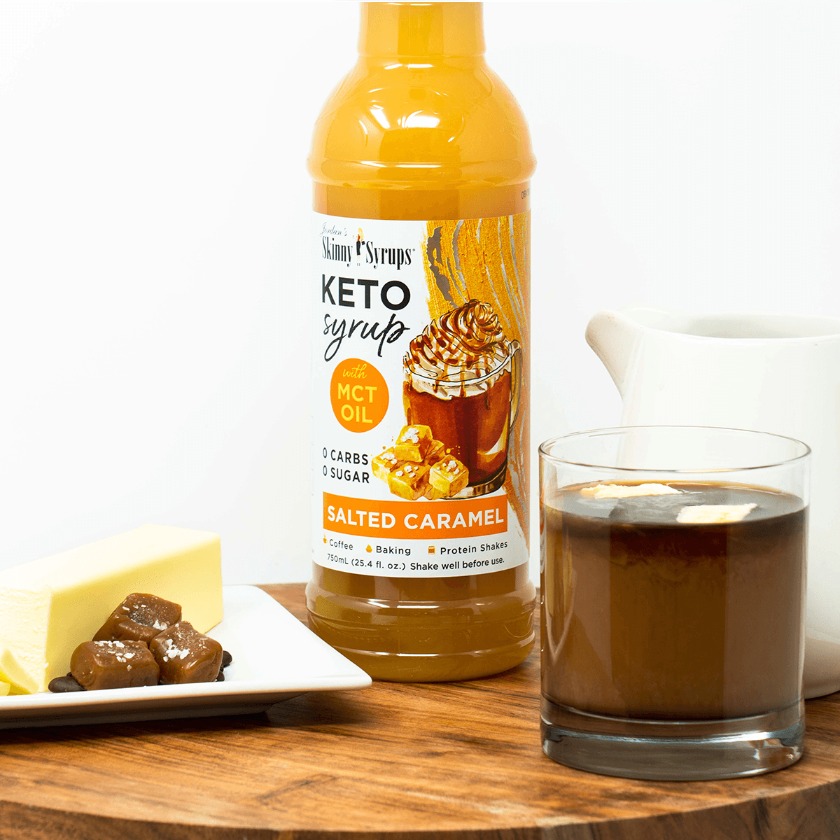 Keto Salted Caramel Syrup with MCTâ Skinny Mixes