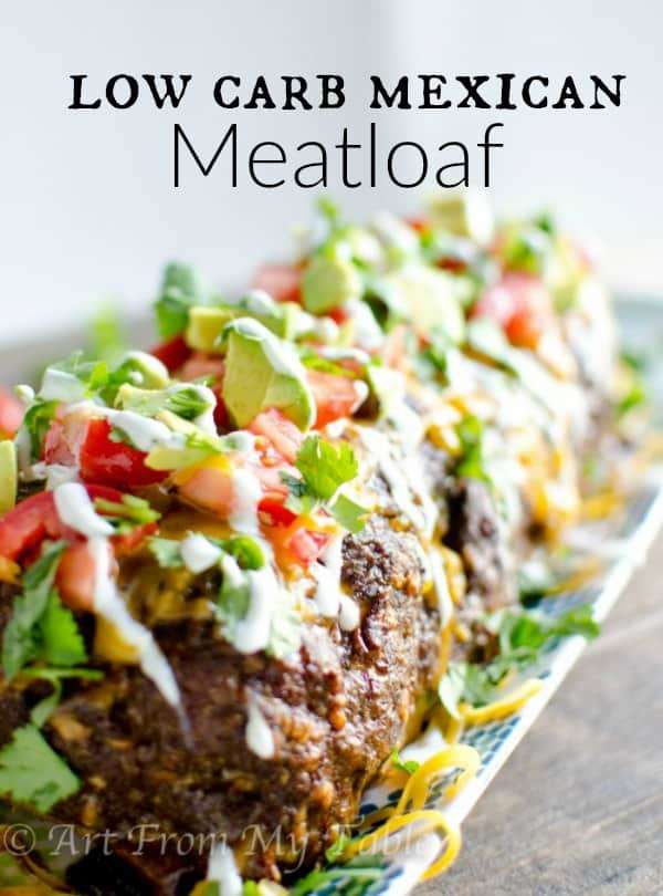 Low Carb Mexican Meatloaf {no sugar}