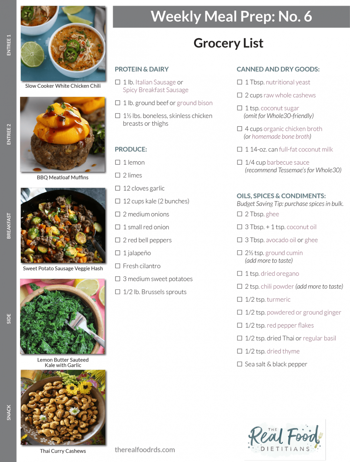 Meal Prep Recipes For Weight Loss Grocery