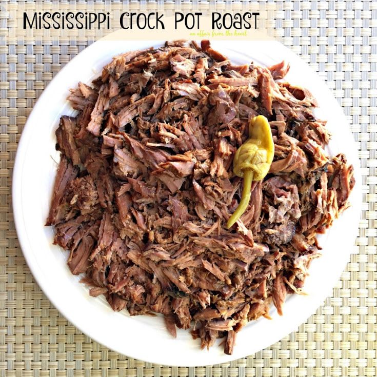 Mississippi Crock Pot Roast Recipe