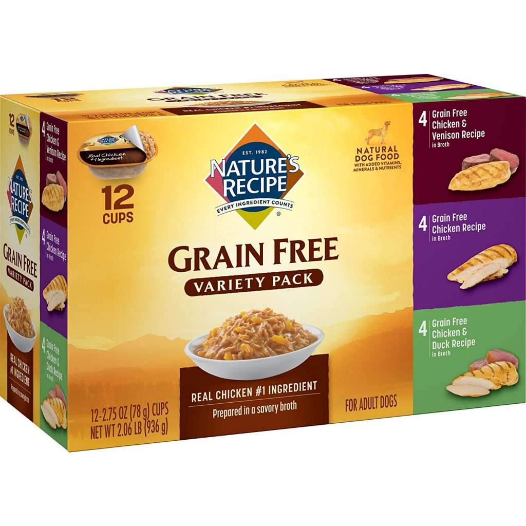 NatureS Recipe Grain Free Variety Pack, Wet Dog Food, 2.75 ...