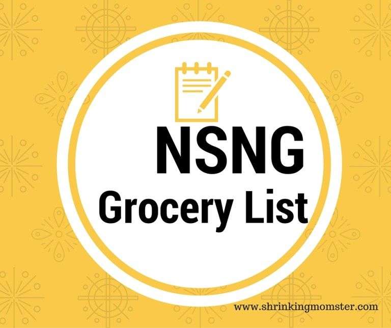 NSNG Grocery List: Getting started with no sugar no grain