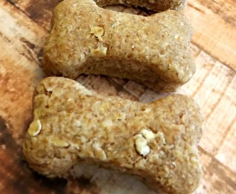 Oatmeal, Peanut Butter &  Banana Dog Treats Recipe