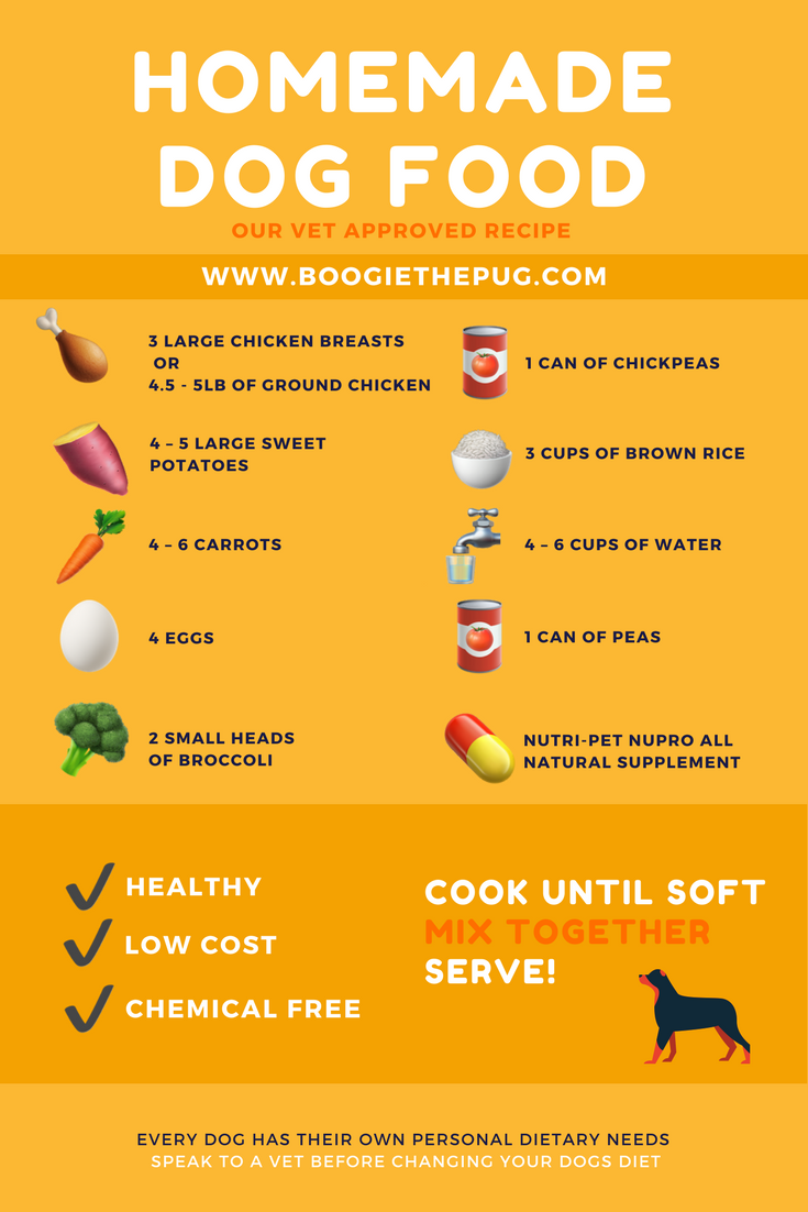 Our vet approved homemade dog food recipe.