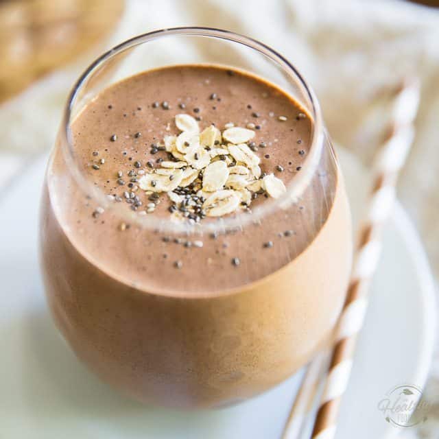 Peanut Butter Chocolate Protein Shake â¢ The Healthy Foodie