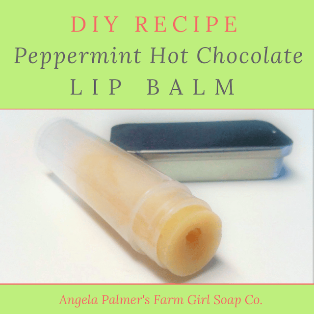Peppermint Hot Chocolate DIY Lip Balm Recipe Without Beeswax