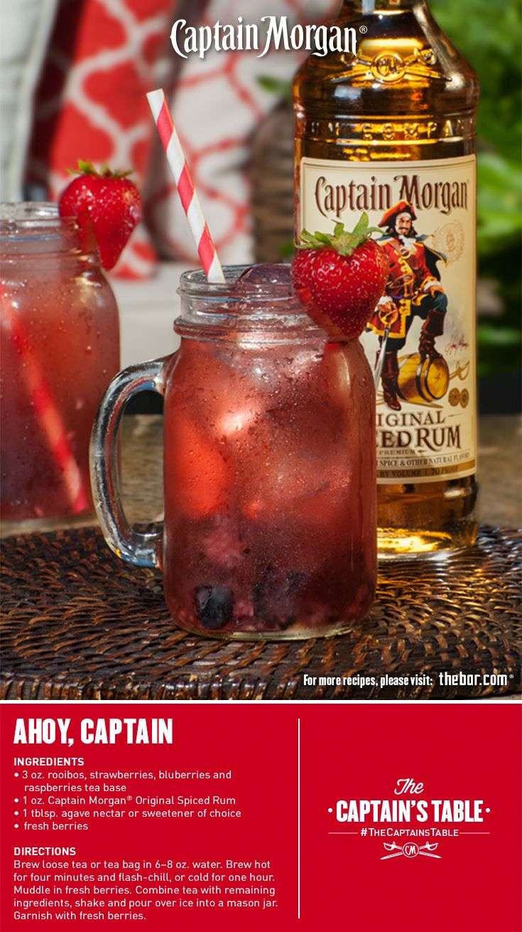 Pin by Captain Morgan on Tea Cocktails
