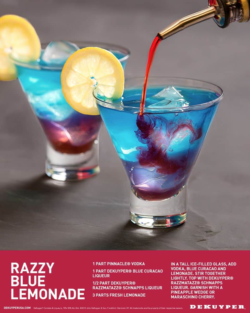 Razzy Blue Lemonade Cocktail Recipe